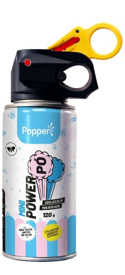 Mini Power Pó Popper para Chá Revelação
