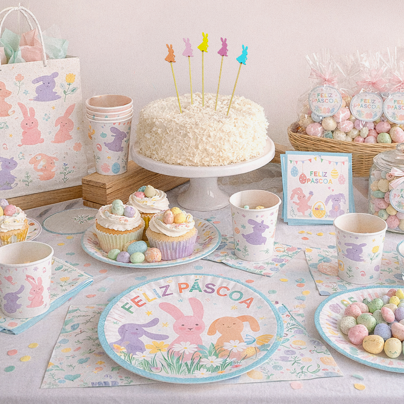 Páscoa Inesquecível com Popper - Mesa de Páscoa
