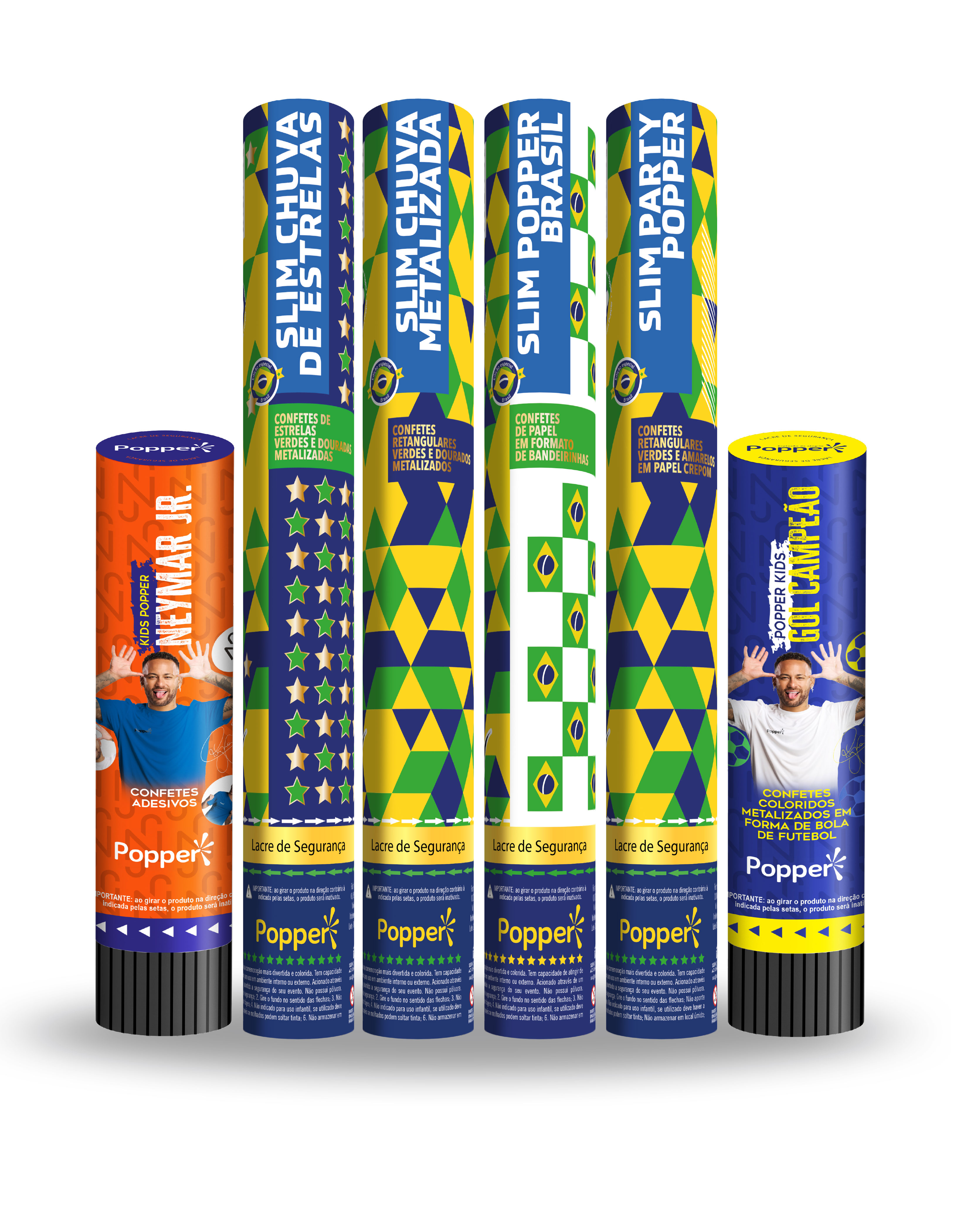 Lança Confetes Brasil Copa do Mundo 2026