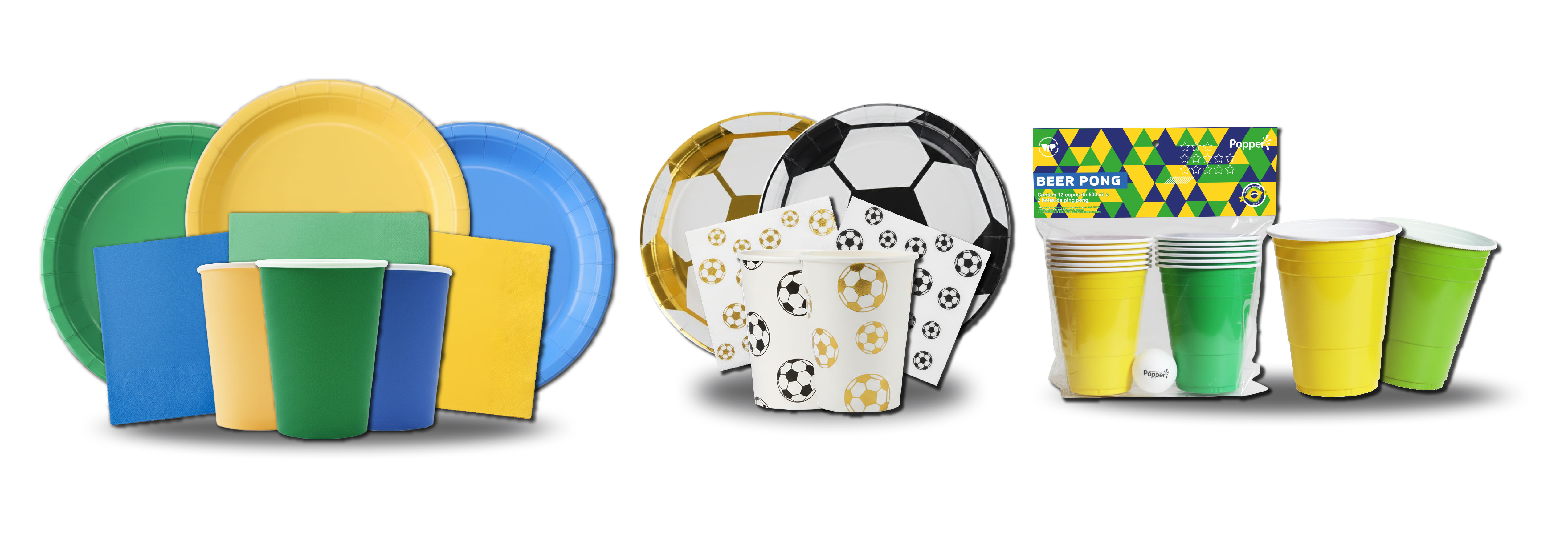 Descartáveis Brasil Copa do Mundo 2026